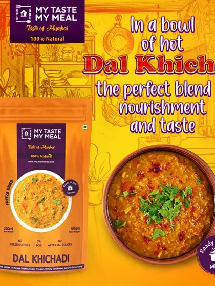 A hot bowl of Dal Khichdi is the perfect blend of nourishment and taste. My version is a quick and satisfying meal, ready in just 5 minutes.