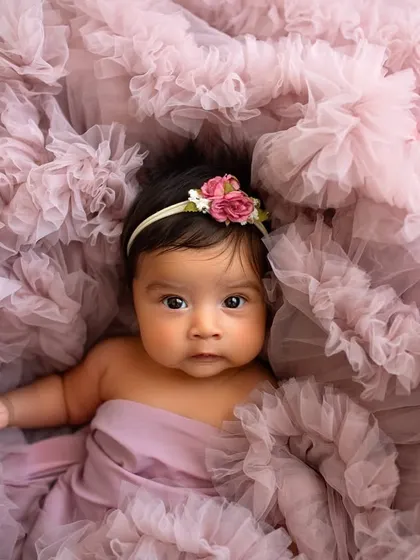 Another beautiful portrait from a 4-month session. The layers of tulle create a soft, dreamy effect that I just love.