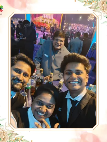 Our team shares a moment with legendary actor Rajesh Sharma at an event in Kolkata. We are proud to serve and meet inspiring personalities.