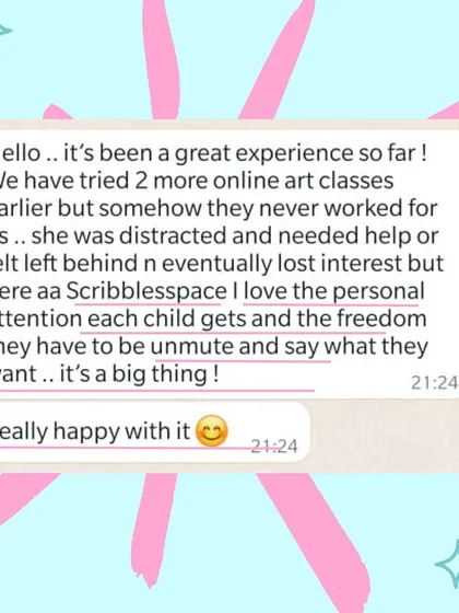 We are so grateful for the trust parents place in us. This message highlights what we strive for in every class: giving each child the personal attention and freedom they need to feel confident, heard, and happy to create.