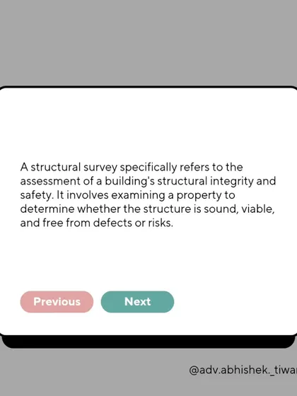 In simple terms, a structural survey is an assessment to determine if a building's structure is sound, viable, and free from defects or risks. It is a professional evaluation of the building's health and safety.
