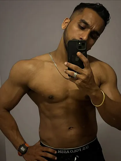 Another angle to track my progress. This physique update shows my arm and oblique definition. Consistent self-assessment is key to making adjustments in your training and diet.