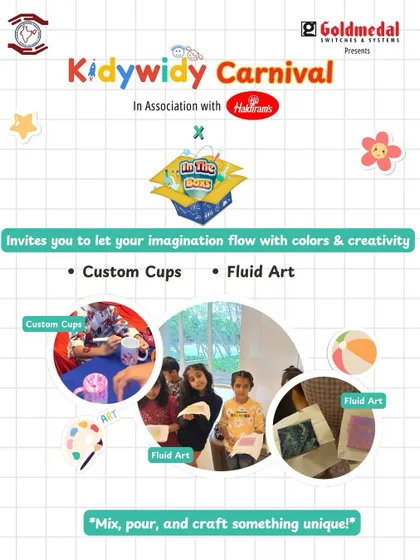 Creativity is at the heart of our carnival. We partner with brands like 'In The Box' to offer hands-on art stations where kids can create custom cups and explore fluid art.