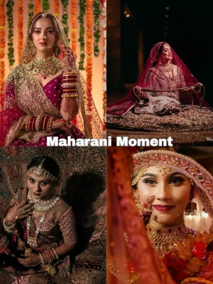 The Maharani Moment. Feel like a queen with these regal and poised poses. This collection showcases how to capture your inner royalty through elegant close-ups and seated portraits.