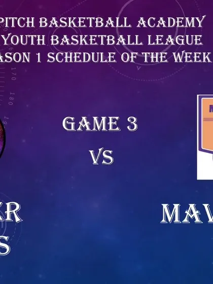 The schedule announcement for Game 3 of Season 1.