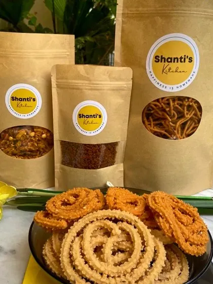 Celebrating Onam with a selection of my classic snacks. The different types of murukku and savoury mixtures are perfect for sharing with family and friends during the festival.