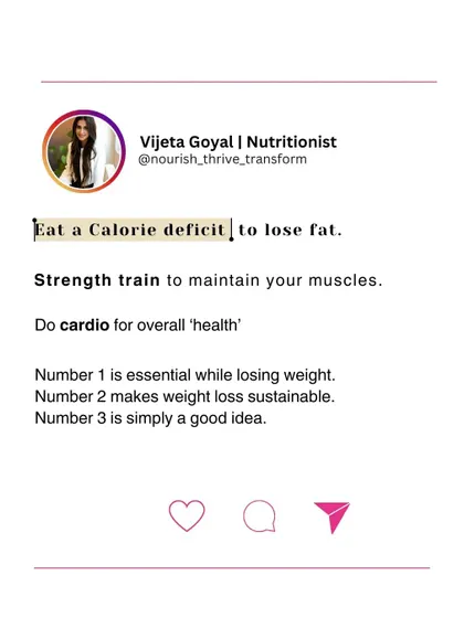 The rules for fat loss are simple: eat in a calorie deficit to lose fat, strength train to maintain your muscles, and do cardio for overall health. Don't overcomplicate the process. Consistency with these three rules is the key to success.