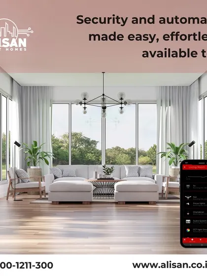Security and automation are now effortlessly available to everyone. This image shows our intuitive app interface that makes managing your home simple and secure.