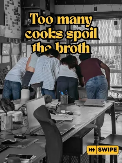 Studio Playbook rule #4: Too many cooks spoil the broth. Or in our case, too many architects around one drawing.