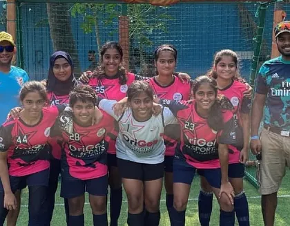 Our coaches with the girls' team. On Teacher's Day, we celebrate them for their tireless dedication to empowering and inspiring our players on and off the field.