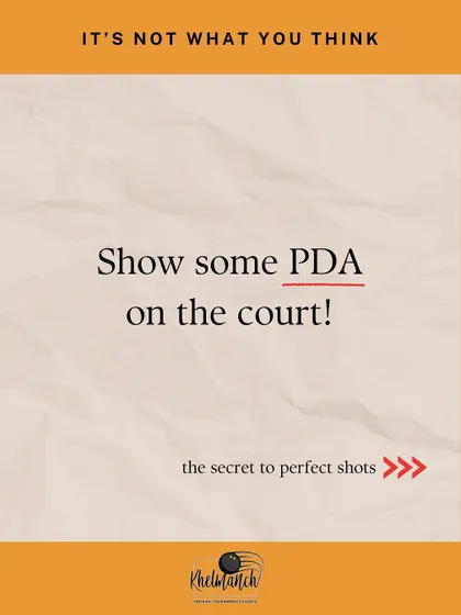 We teach a different kind of PDA on the court. It's the secret to perfect shots, and it's something every player needs to master.