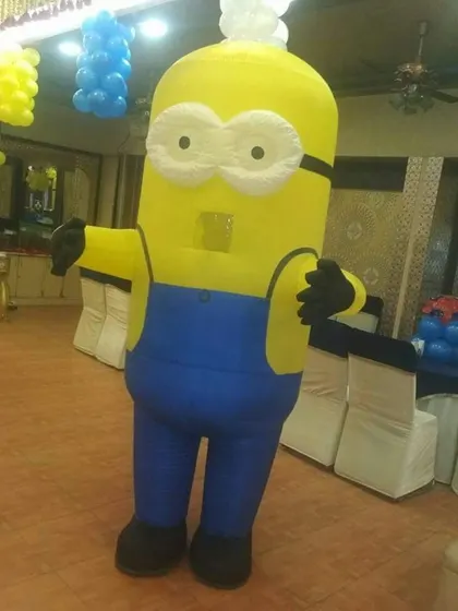 Another one of our popular inflatable Minion characters, perfect for a Despicable Me themed birthday party.