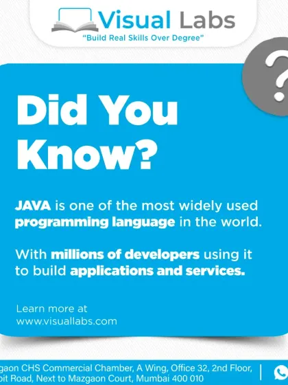 Did you know that Java is one of the most widely used programming languages in the world, with millions of developers using it to build applications?