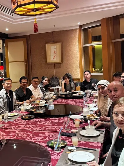 Another view from the dinner with international karate delegates at the Baiyoke Tower in Bangkok, fostering goodwill and collaboration.
