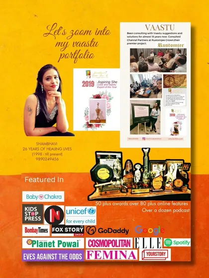 A snapshot of my Vaastu portfolio and journey. From consulting with over 10,000 clients to being featured in numerous publications, it has been an incredible 18 plus years of healing lives.