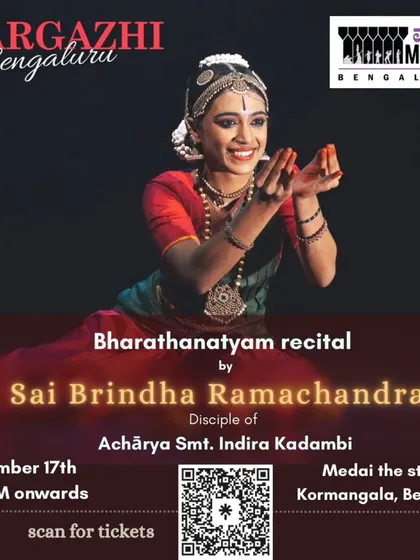 An invitation to watch Sai Brindha Ramachandran, winner of the Madras Music Academy's HCL best dancer award, perform in Bengaluru.