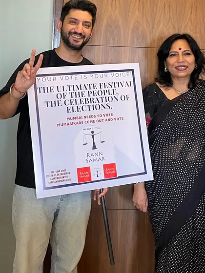 Actor Kunal Jaisingh showing his support for our voter awareness campaign. When public figures lend their voice, it helps amplify the message and reach a wider audience.