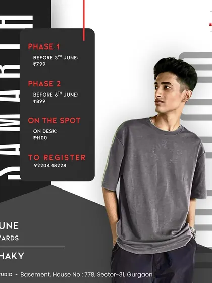 Our workshop posters give you all the details you need to join. This one for a class on 'Shaky' shows our phased pricing, rewarding those who register early.