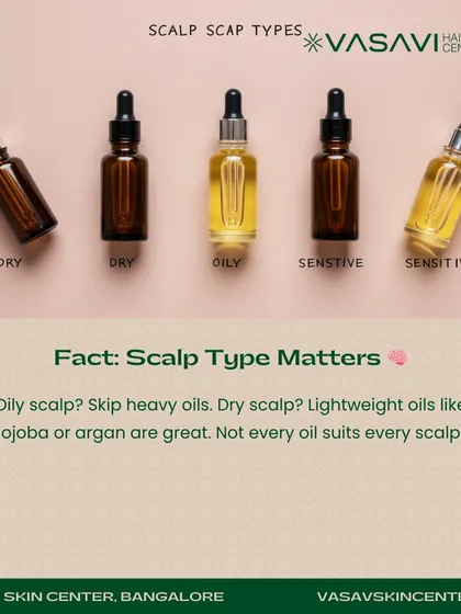 The type of oil you use should depend on your scalp type. Heavy oils should be avoided on an oily scalp, whereas lightweight oils like jojoba or argan can be great for dry scalps. Not every oil is suitable for every person.