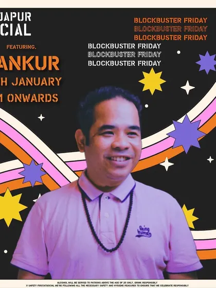 Bringing the heat to Sarjapur Social. This retro-themed poster is for one of my 'Blockbuster Friday' nights.