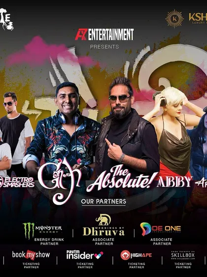 The lineup for a massive two-day Holi celebration. I joined some of Bangalore's top DJs to paint the town with color and epic beats.