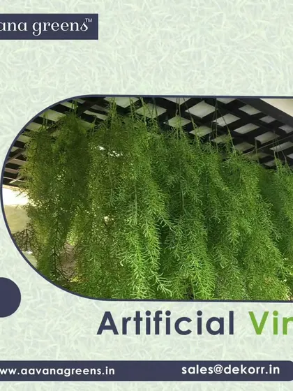 These artificial vines can transform any space into a vibrant oasis. Here, they are used to create a beautiful green canopy, adding a touch of nature that goes beyond the horizon.