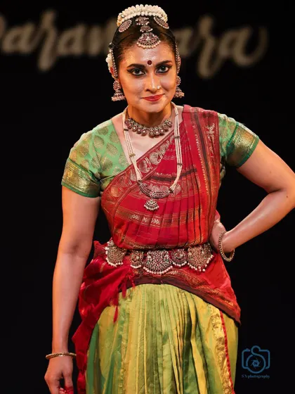 A confident and poised portrait from the Soorya Parampara Festival.
