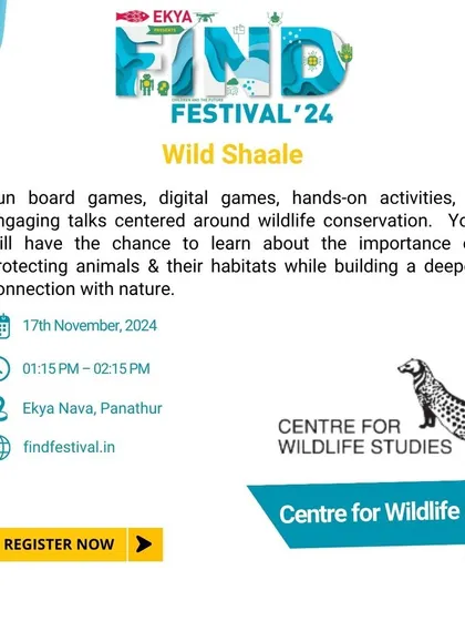 An overview of a Wild Shaale workshop held at the FIND Festival. We use board games, digital tools, and hands-on activities to teach wildlife conservation in an engaging and accessible format.