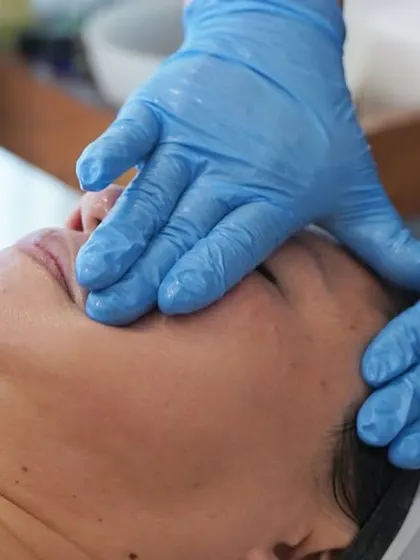A firming facial massage is a critical component of the Age-Defying Ritual. I use specific techniques to lift and tone the facial muscles for a more sculpted look.