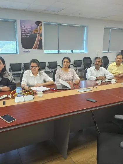 A candid shot from a POSH Internal Committee meeting. We discuss confidential cases and strategize on awareness initiatives.