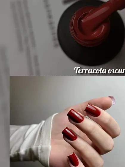 "Terracota oscura" or dark terracotta is another beautiful, earthy tone that's perfect for autumn.