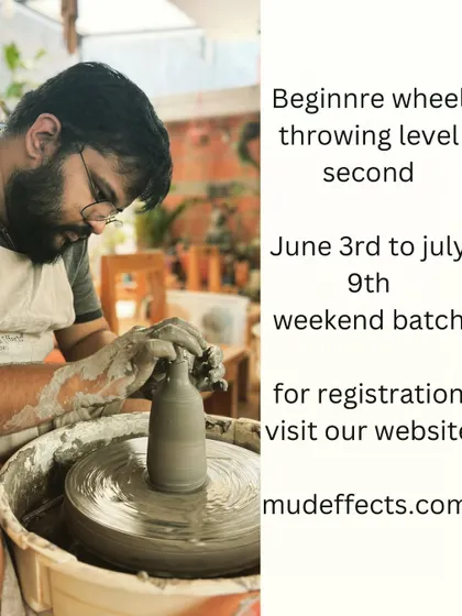 For those who have completed level one, the beginner wheel throwing level two course starts in June.