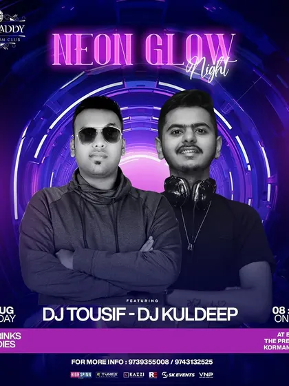 A 'Neon Glow Night' where I collaborated with another DJ. These events are all about visual impact, creating a unique, glowing atmosphere that guests will never forget.