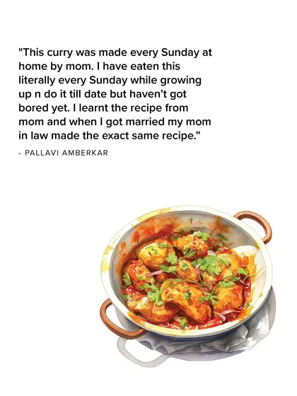 This second-generation Malvani Chicken Rassa recipe is a staple Sunday dish, linking a mother and daughter-in-law through a shared love for this comforting curry.