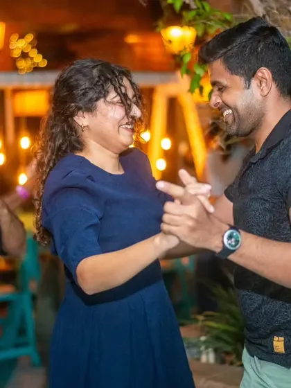 A candid moment of laughter and movement. These are the memories we create every week.