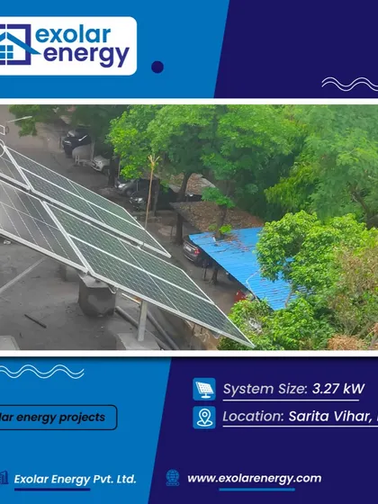 A 3.27 kW solar installation in Sarita Vihar, Delhi. This project shows that even with limited space, you can harness solar power to make a significant impact on your electricity bills.