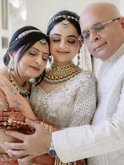 Some moments are beyond words. The quiet embrace of a bride with her parents before she begins her new journey is one of them. We ensure you have the space to live these emotions, while we handle the rest.