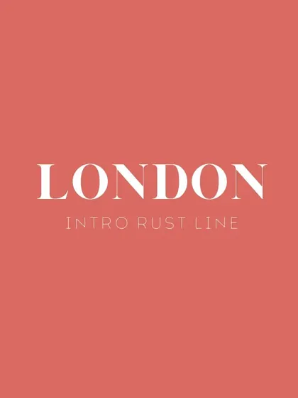 Here is an example of a classic and strong font pairing. The London font, which is a Didone style, paired with Intro Rust Line creates a look that feels both timeless and slightly rustic, great for heritage brands.
