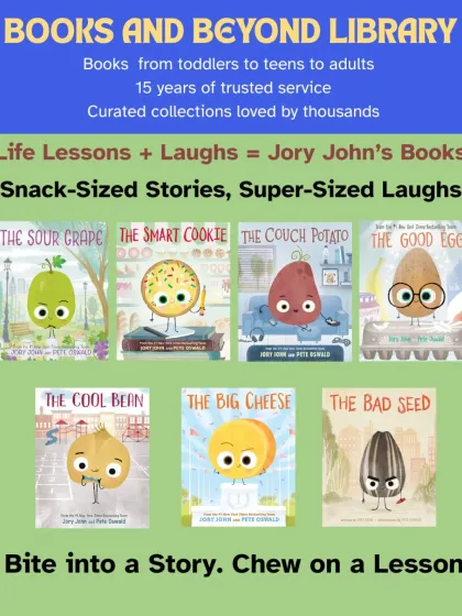 Bite into a story and chew on a lesson with Jory John's hilarious and heartfelt books. Featuring characters like "The Good Egg" and "The Bad Seed," these stories teach important life lessons about kindness and self-confidence in a fun, accessible way.
