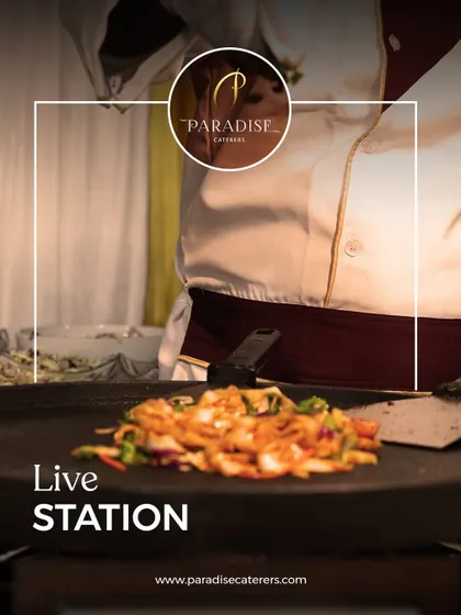 The sizzle of fresh vegetables on a hot tawa. Our live stations are a treat for all the senses, offering food that is not only delicious but also entertaining to watch.