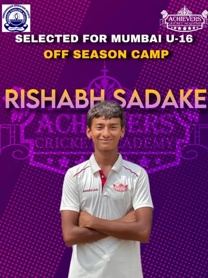 Rishabh Sadake, another U-16 player from our academy, making his way to the Mumbai Off-Season Camp.