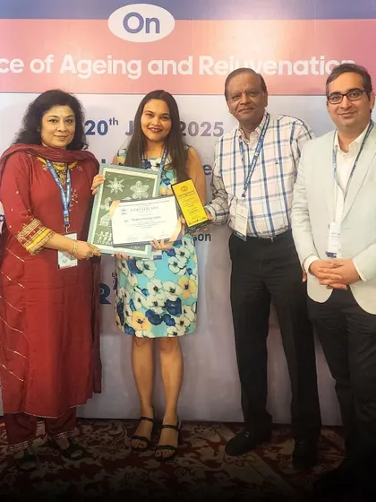 I was deeply honored to receive this award at the IADVL DSB Conclave. Recognition from my peers is humbling and motivates me to continue pushing the boundaries of medical and aesthetic dermatology.