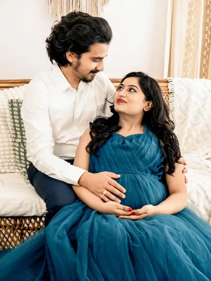 The way you look at each other tells a beautiful story. Our goal is to capture these unscripted looks of love and admiration during your maternity couple session.