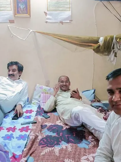 Spending some relaxed moments with the residents of a senior citizen home. Listening to their stories is a humbling experience.