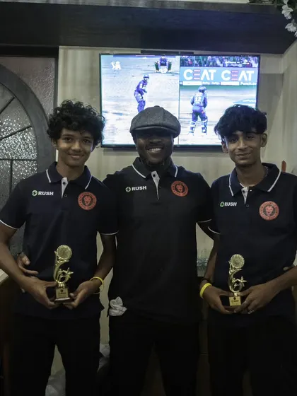 A throwback to last season's awards, celebrating Rishan and Gautam. Both are now playing professionally in the Super Division and for an ISL reserve team.