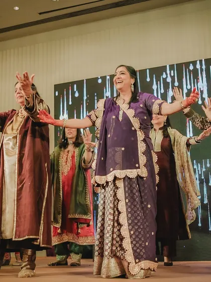 The ladies of the family in a beautiful, coordinated performance. We love choreographing elegant and graceful dances.