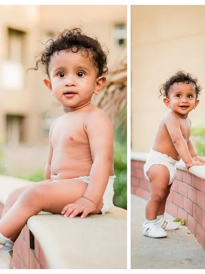 A sweet portrait of a toddler, a perfect representation of the little ones we love to photograph during family shoots and events.