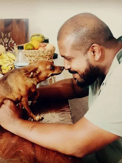 This little dog has the biggest heart I've ever seen. A dog's size has nothing to do with its character or its place in the pack.