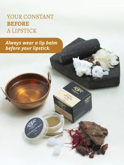 It is always a good practice to wear a lip balm before your lipstick. My balm acts as a protective layer against harmful chemicals while providing a smooth base.