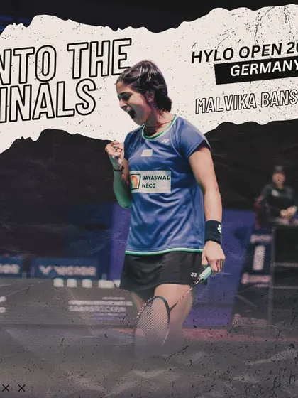 The determination that takes a player to the finals. Here is Malvika Bansod on her way to the Hylo Open 2024 finals, a Super 300 BWF tournament, showcasing the mental toughness we instill in our players.